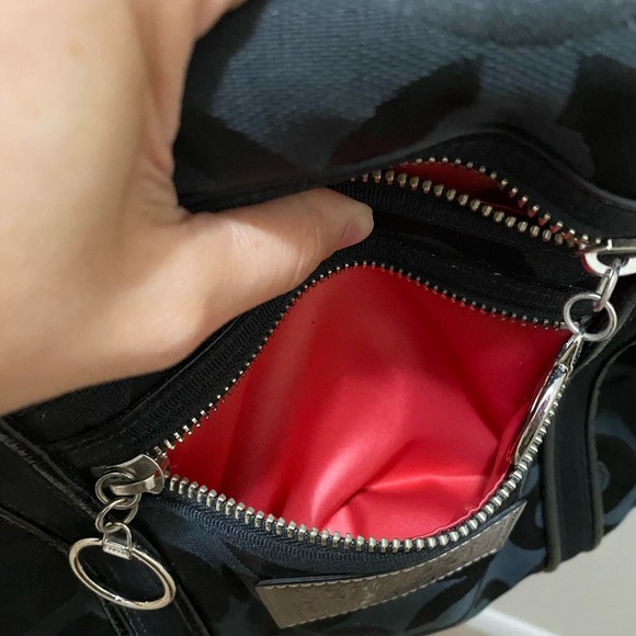 *EUC* Y2K Coach Poppy Op Art Glam Tote Bag - Picture 5 of 9